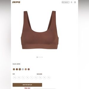 SKIMS sleep bralette